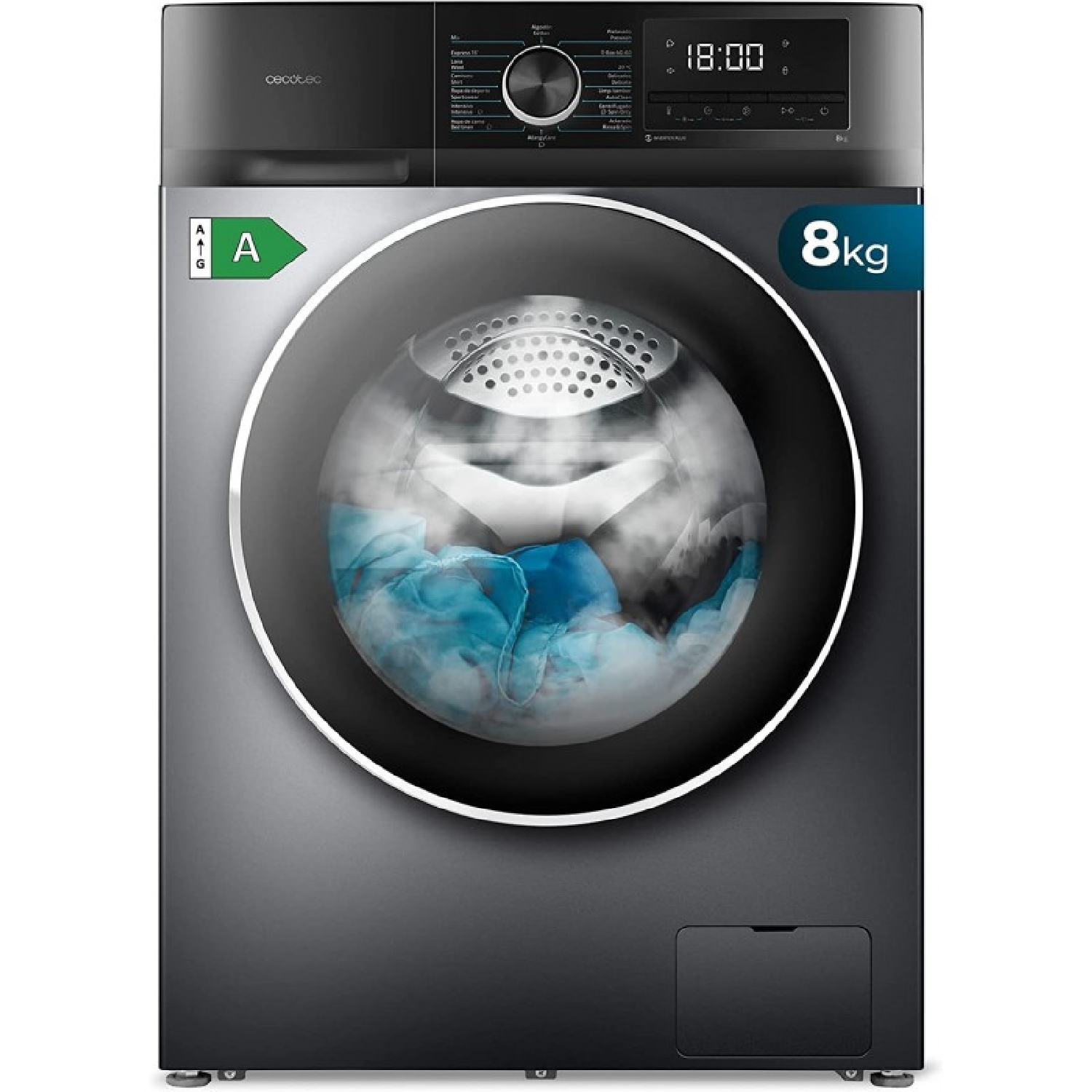 Cecotec lavadora de carga frontal lavadora bolero dresscode 8500 inverter