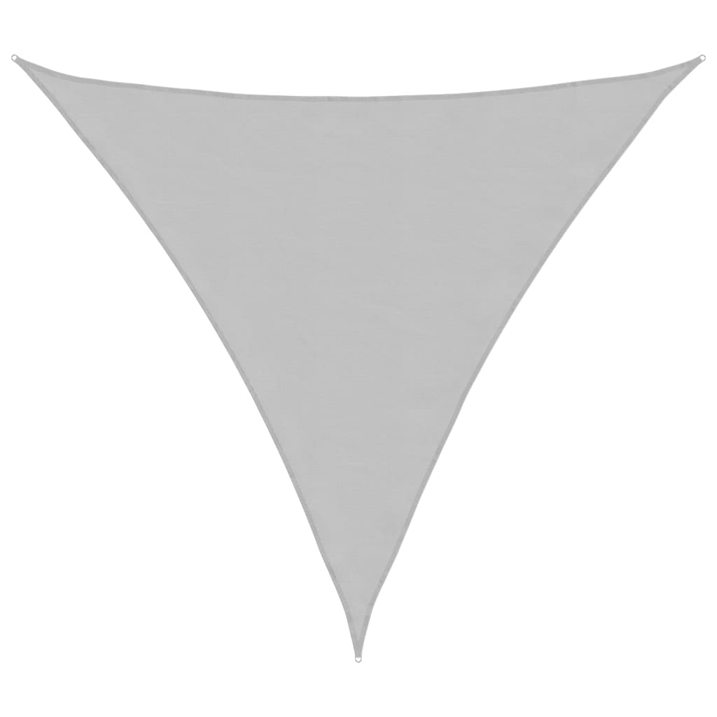 vidaXL toldo de vela poliéster oxford 100% gris claro 4x4x4 m
