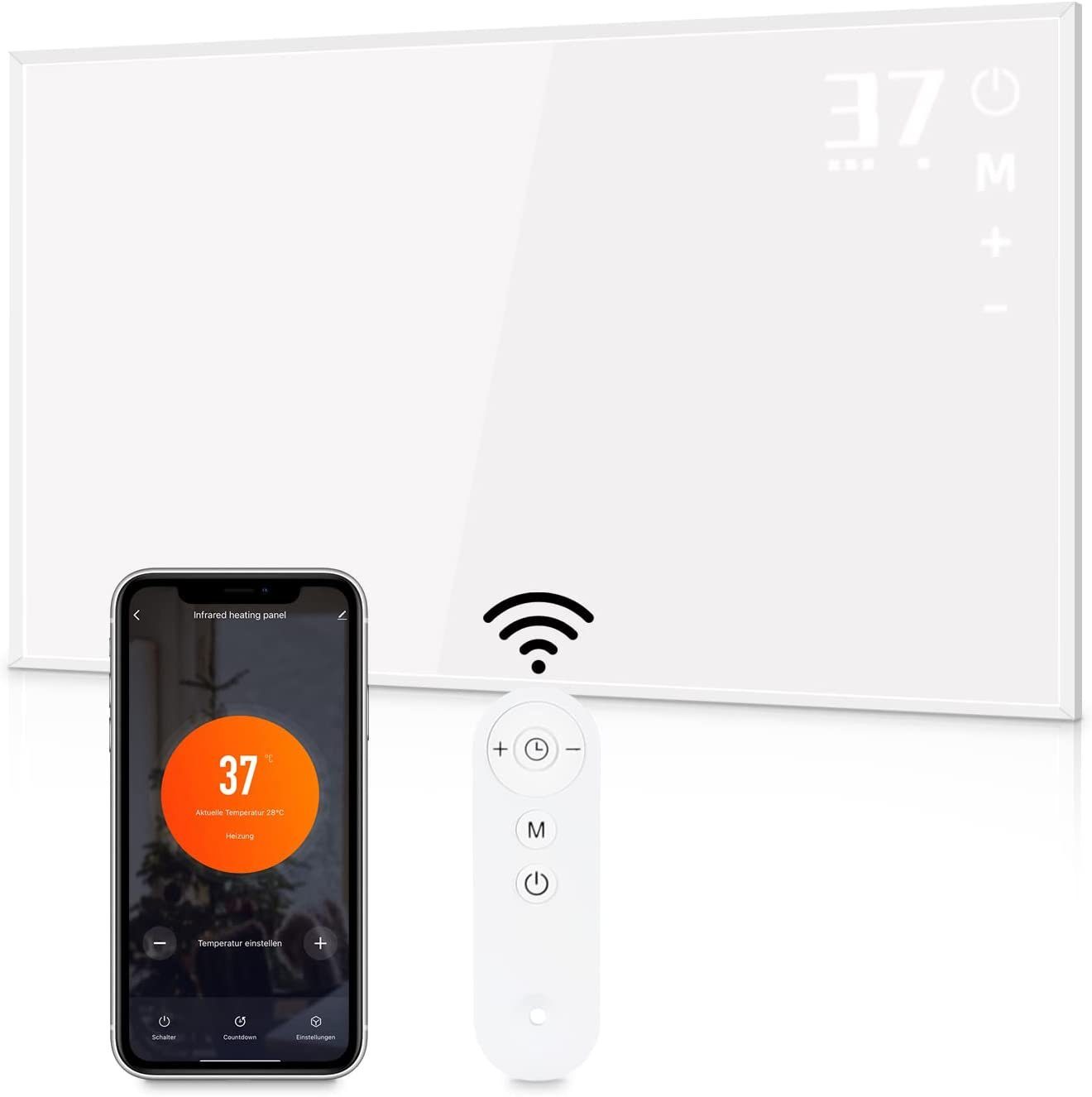 Nettlife radiador blanco 450w 98.5x58.5