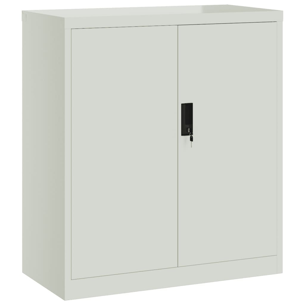 vidaXL armario archivador de acero gris claro 79x40x90 cm