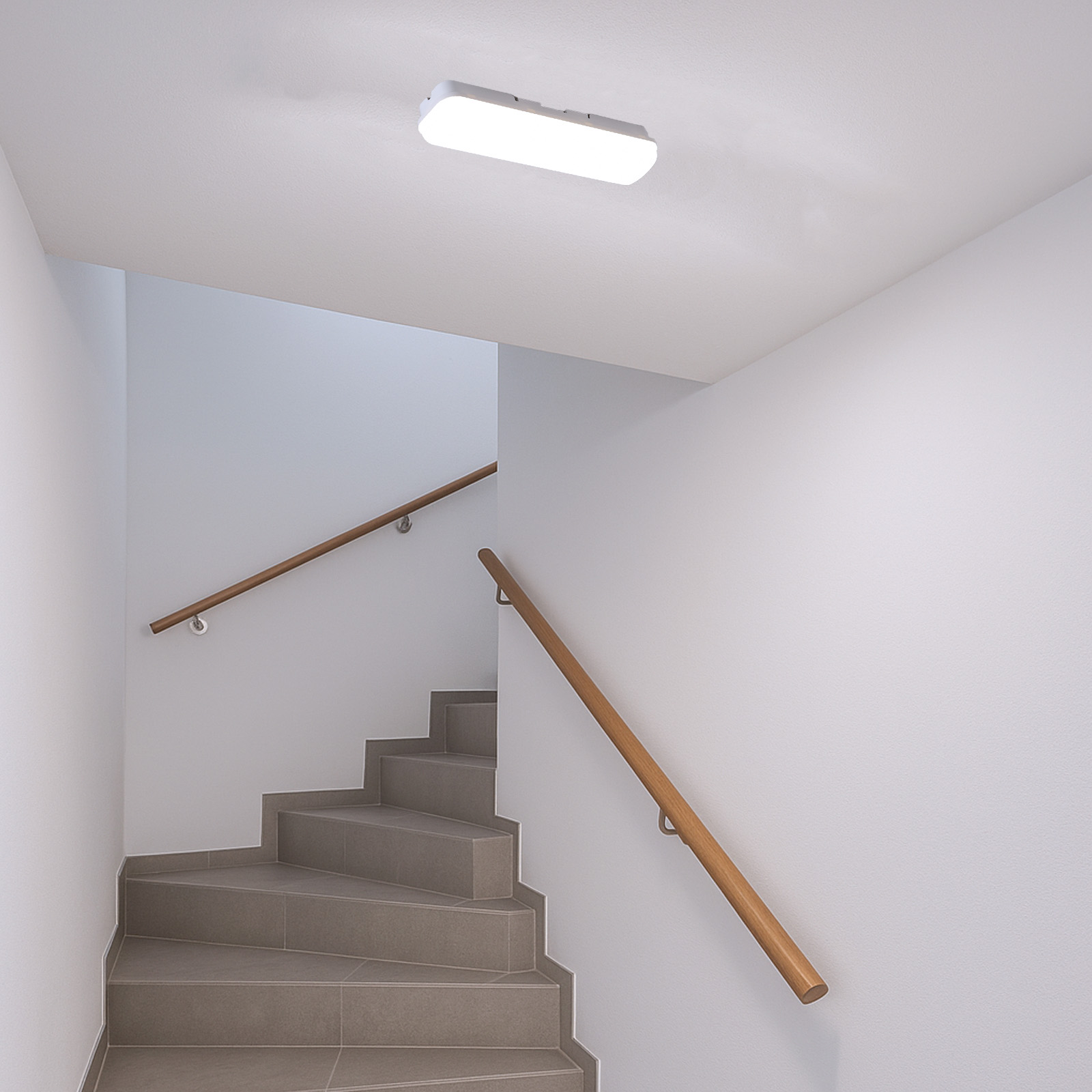 Pantalla LED estanca lineal enlazable 30cm 15w ip65 – blanco frío 6500k