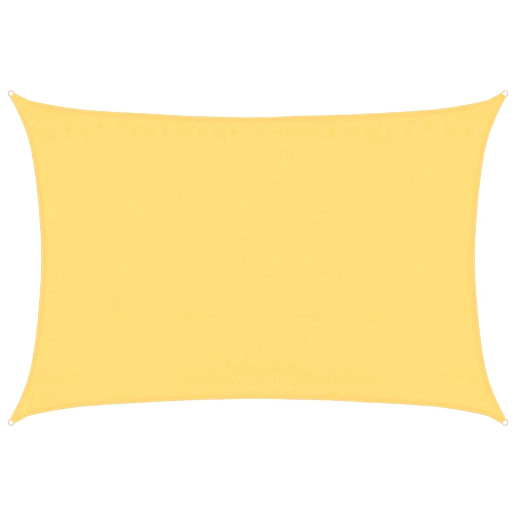 vidaXL toldo de vela beige hdpe 160 g/m² 3,5x4,5 m