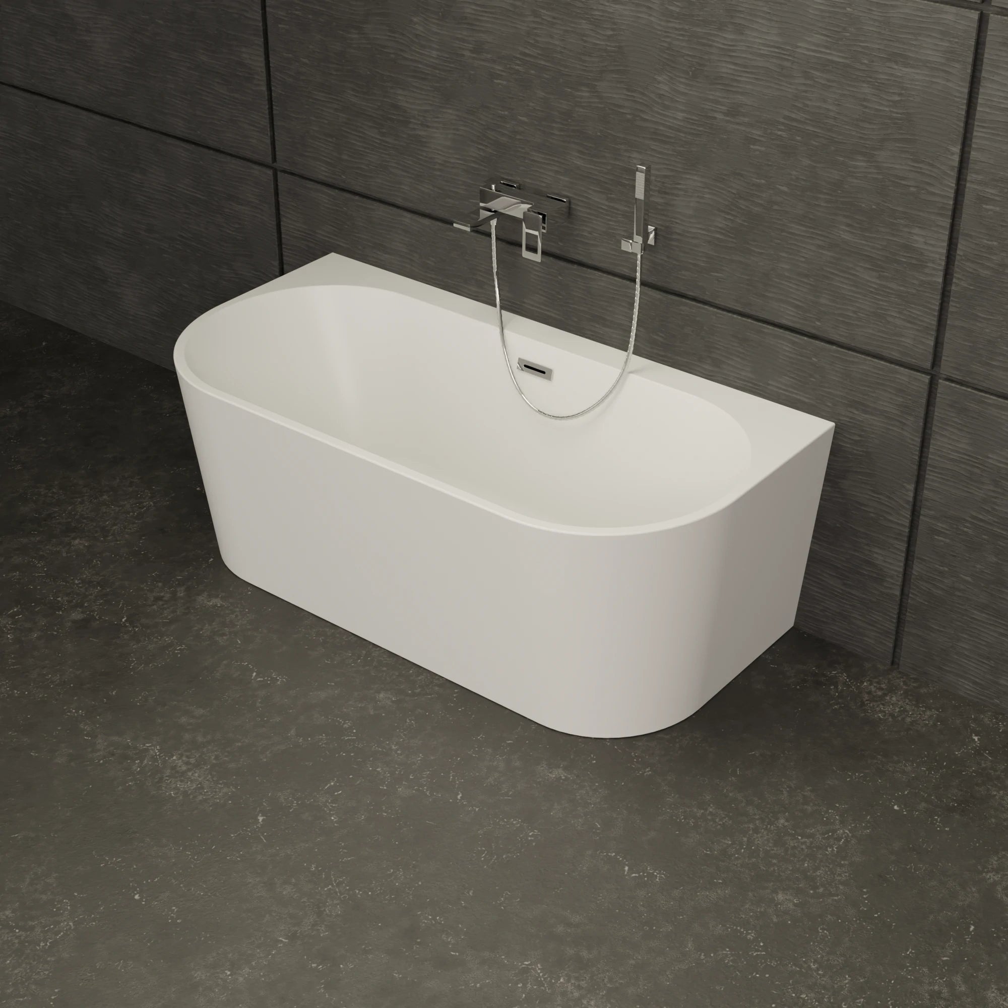 Bañera exenta naos 160 blanche 160 x75 x58 cm, spalina