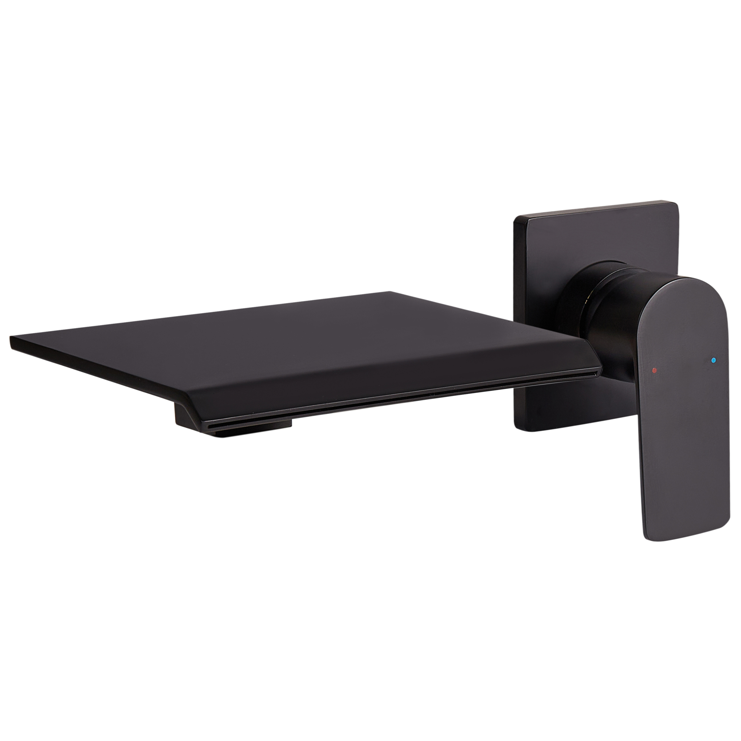 Grifo mezclador empotrado de lavabo aponwao latón negro