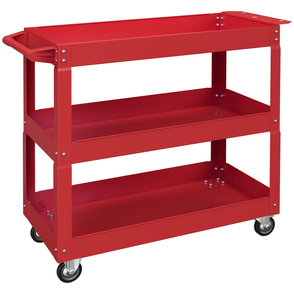 Carro de herramienta 83x35.3x76 cm acero laminado en frío color rojo