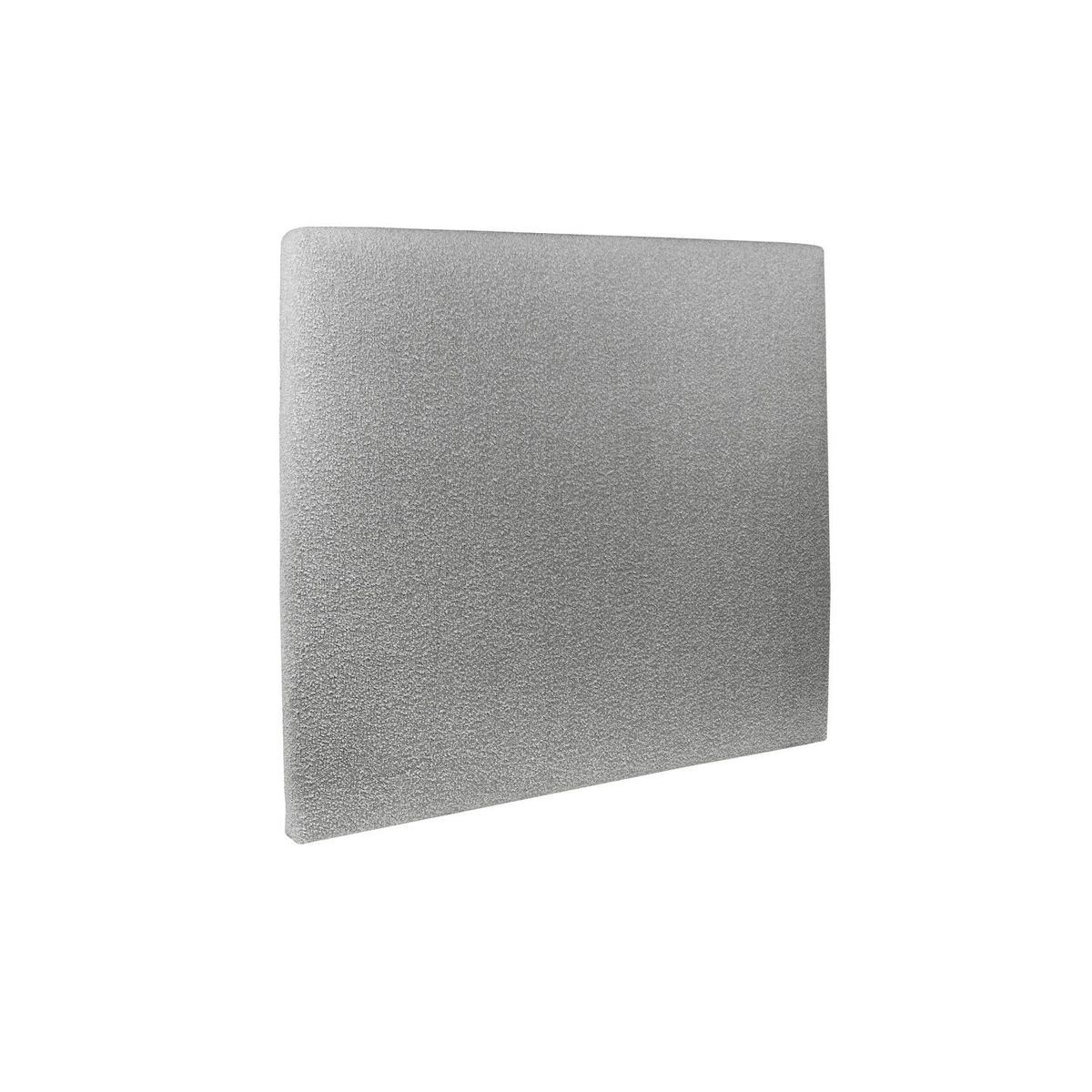 Cabecero tapizado de 180 cm - tejido rizado gris - gris