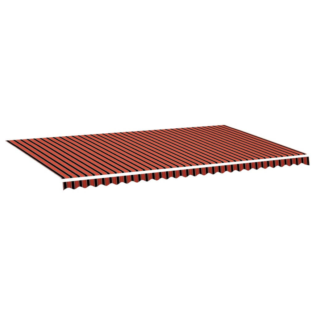 vidaXL tela de repuesto para toldo naranja y marrón 6x3,5 m
