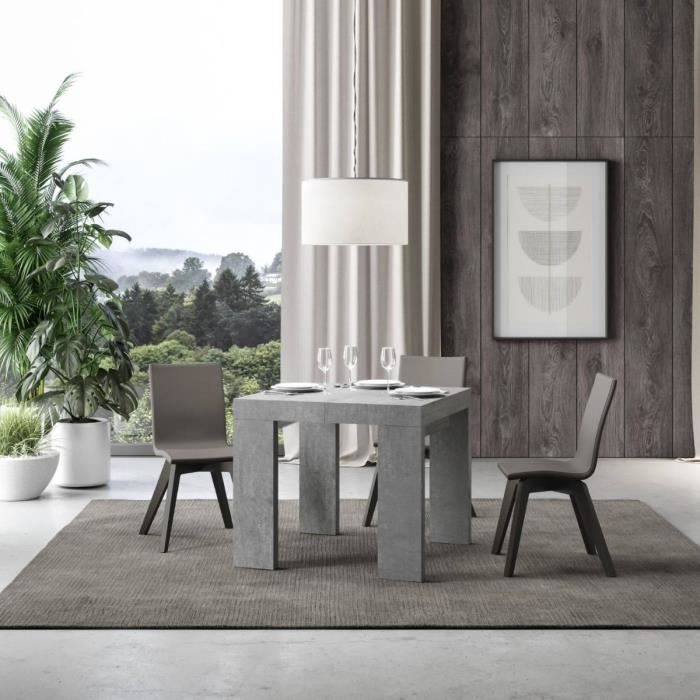 Mesa comedor extensible cuadrada - 90x90 cm - 246 cm