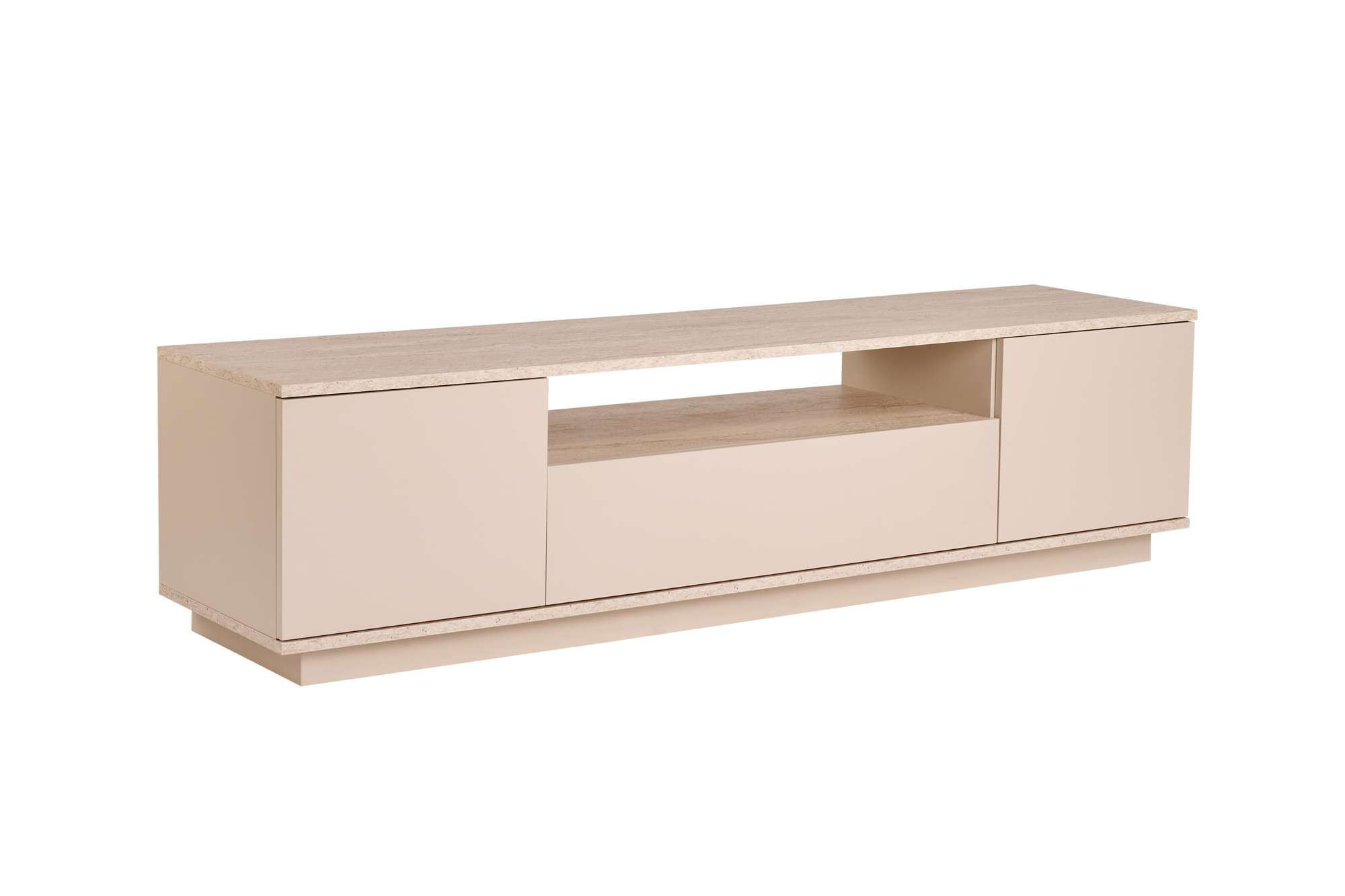 Mueble para televisión de madera <<veramont>> - 180 x 44 x 44 cm - beige