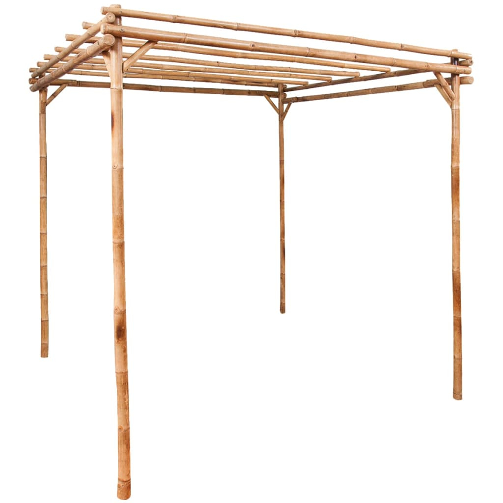 vidaXL pérgola de bambú 170x170x220 cm
