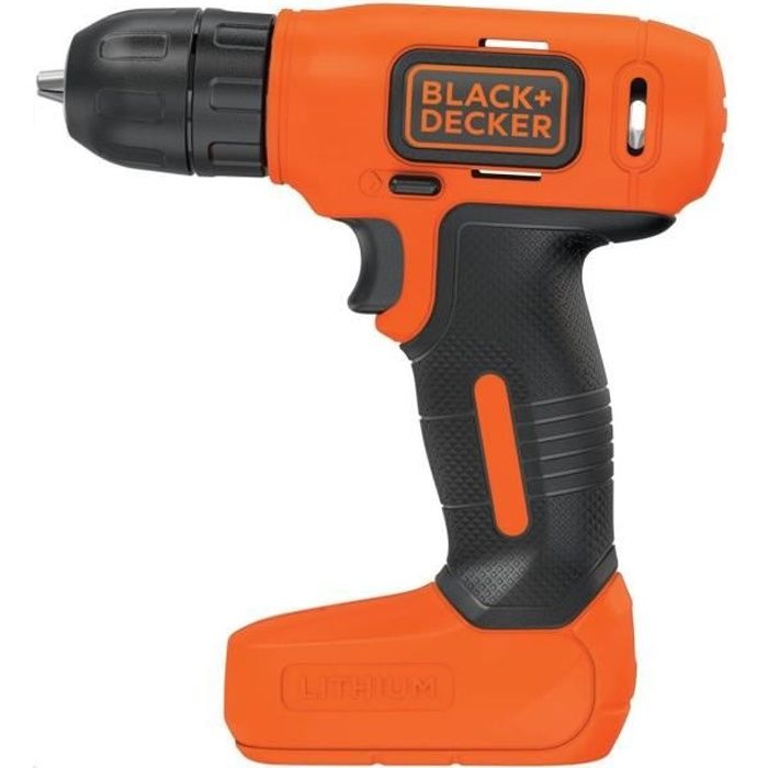 Atornillador inalámbrico black+decker bdcd8-qw - 7,2v - 1 batería li-ion -