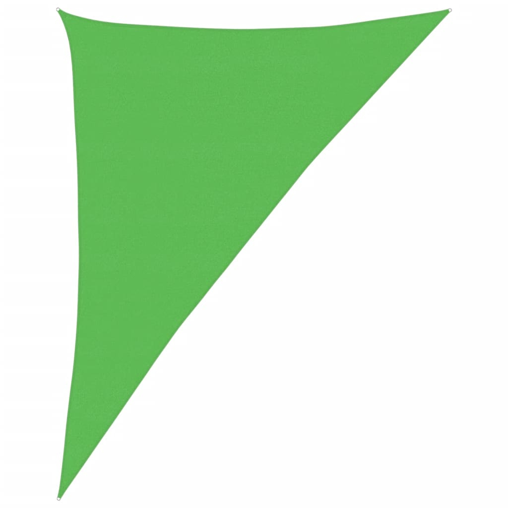 vidaXL toldo de vela hdpe verde claro 160 g/m² 4x5x6,8 m