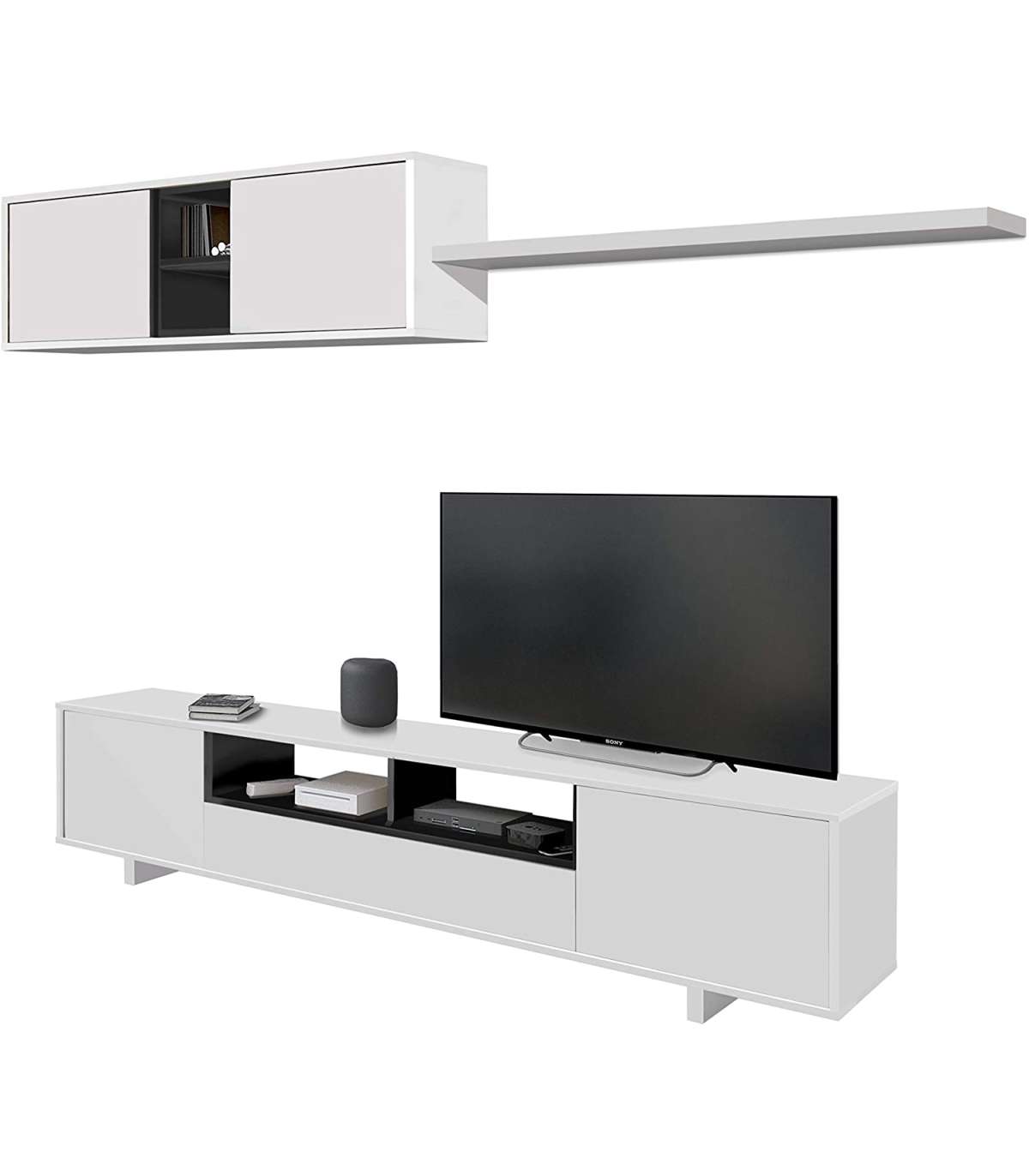 Mueble de salón sirva moderno con amplio almacenamiento