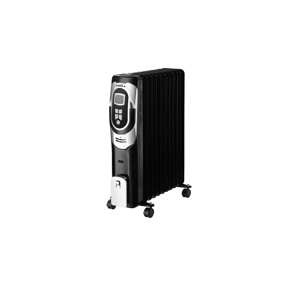 Radiador de aceite 2500w 11 elementos negro plata 3 potencias termostato re