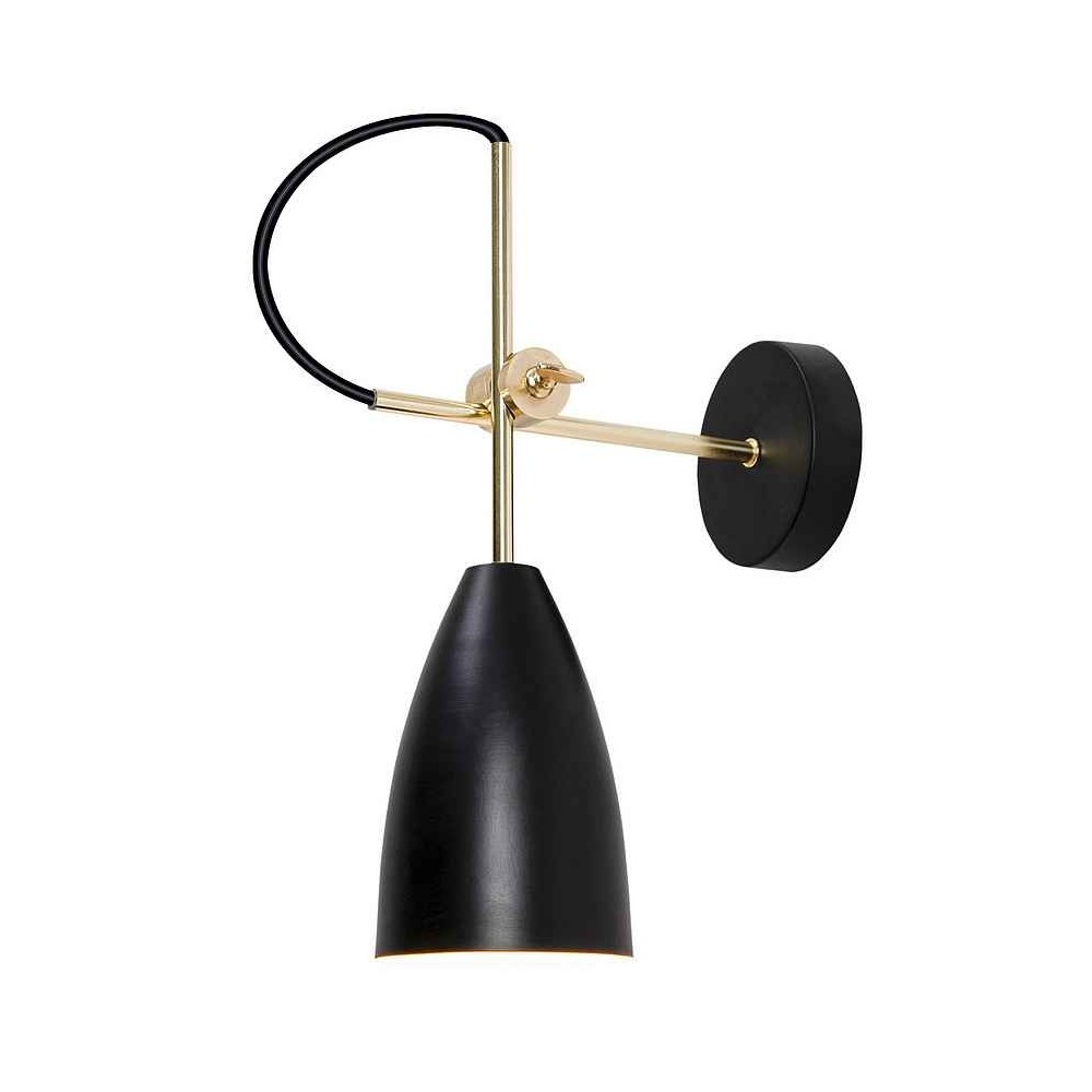 Aplique de pared manus negro 0cm