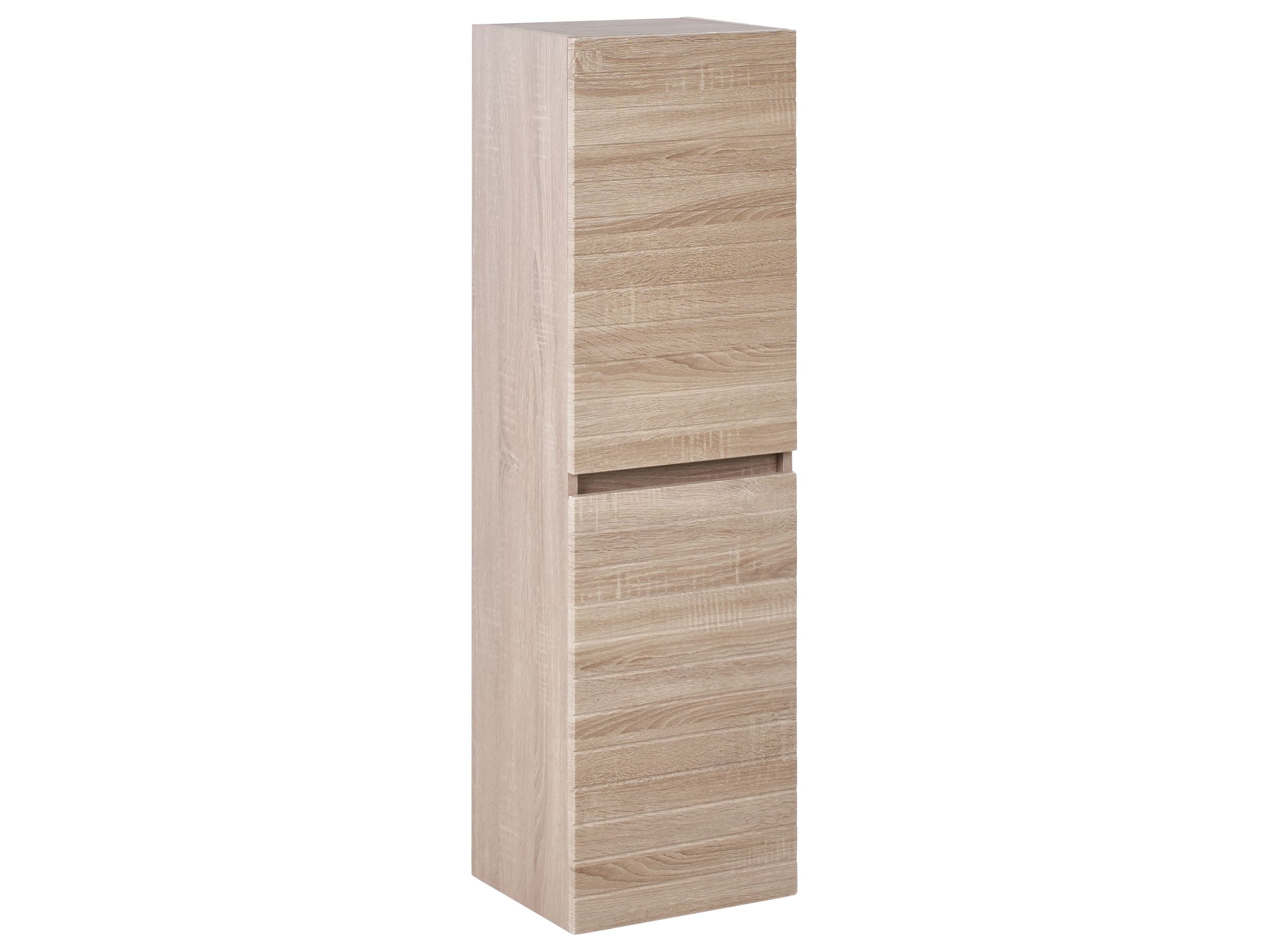 Armario de pared para baño urucu 35 cm marrón claro