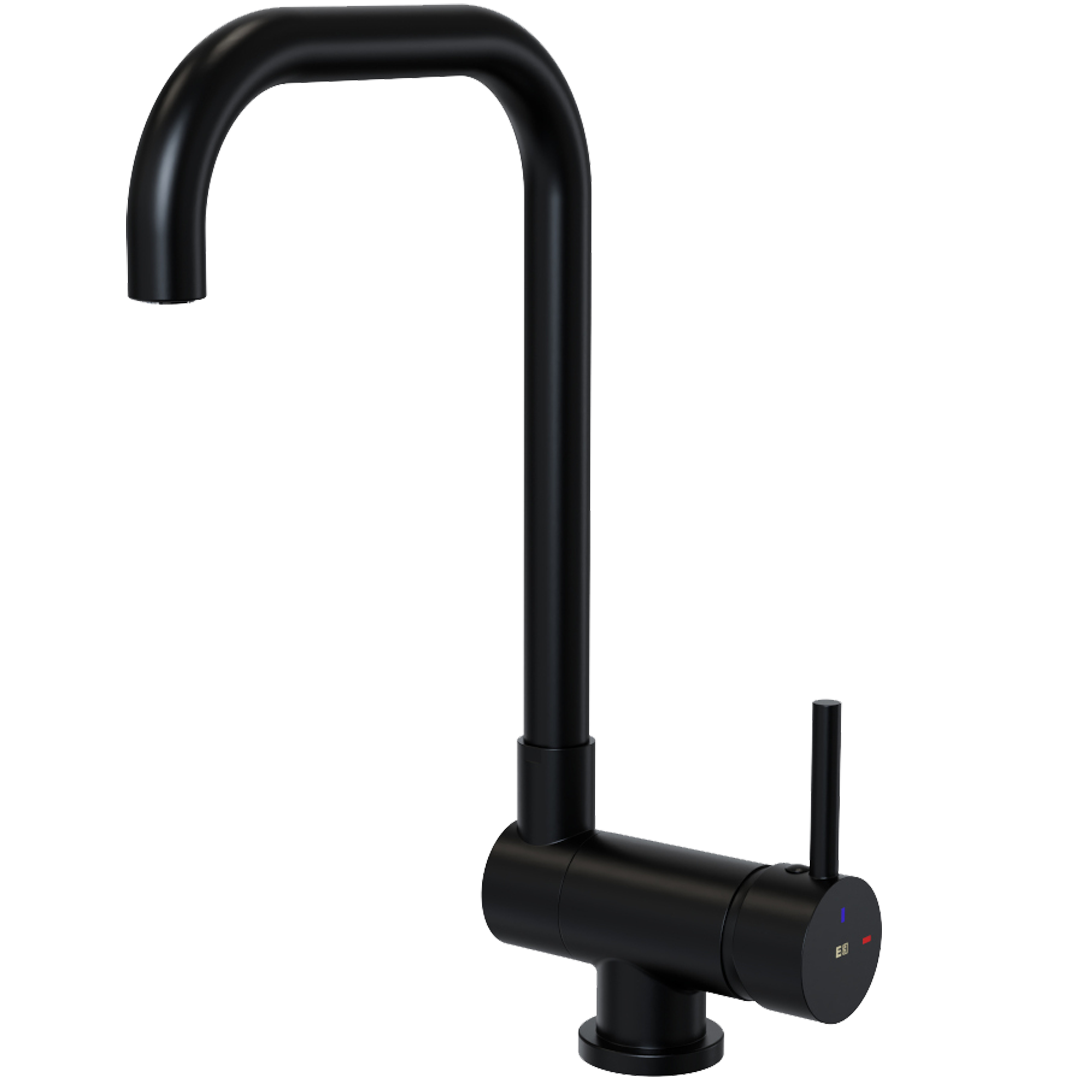 New oslo mezclador para fregadero abatible negro «ventana especial»