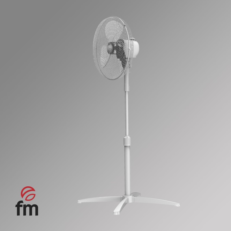 Ventilador de pie fm px403 40 cm ø 3 niveles potencia color blanco