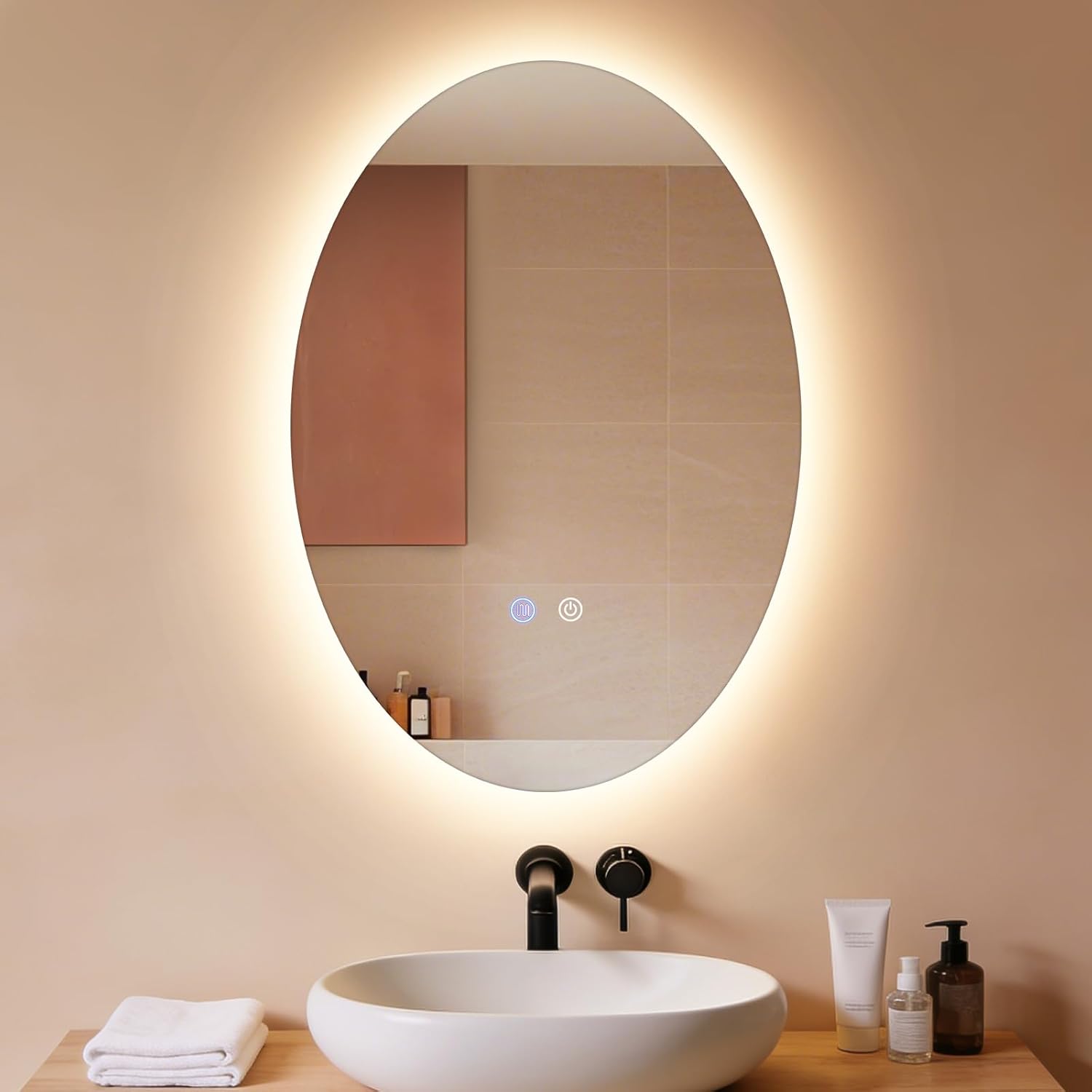 Nettlife espejos de baño transparente 50x3