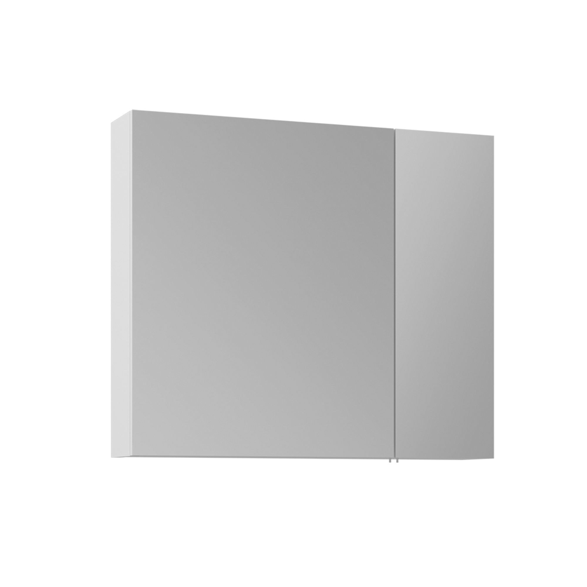 Mueble de baño con espejo <<nuvola 80 v2>> - 75 x 16 x 66 cm - blanco