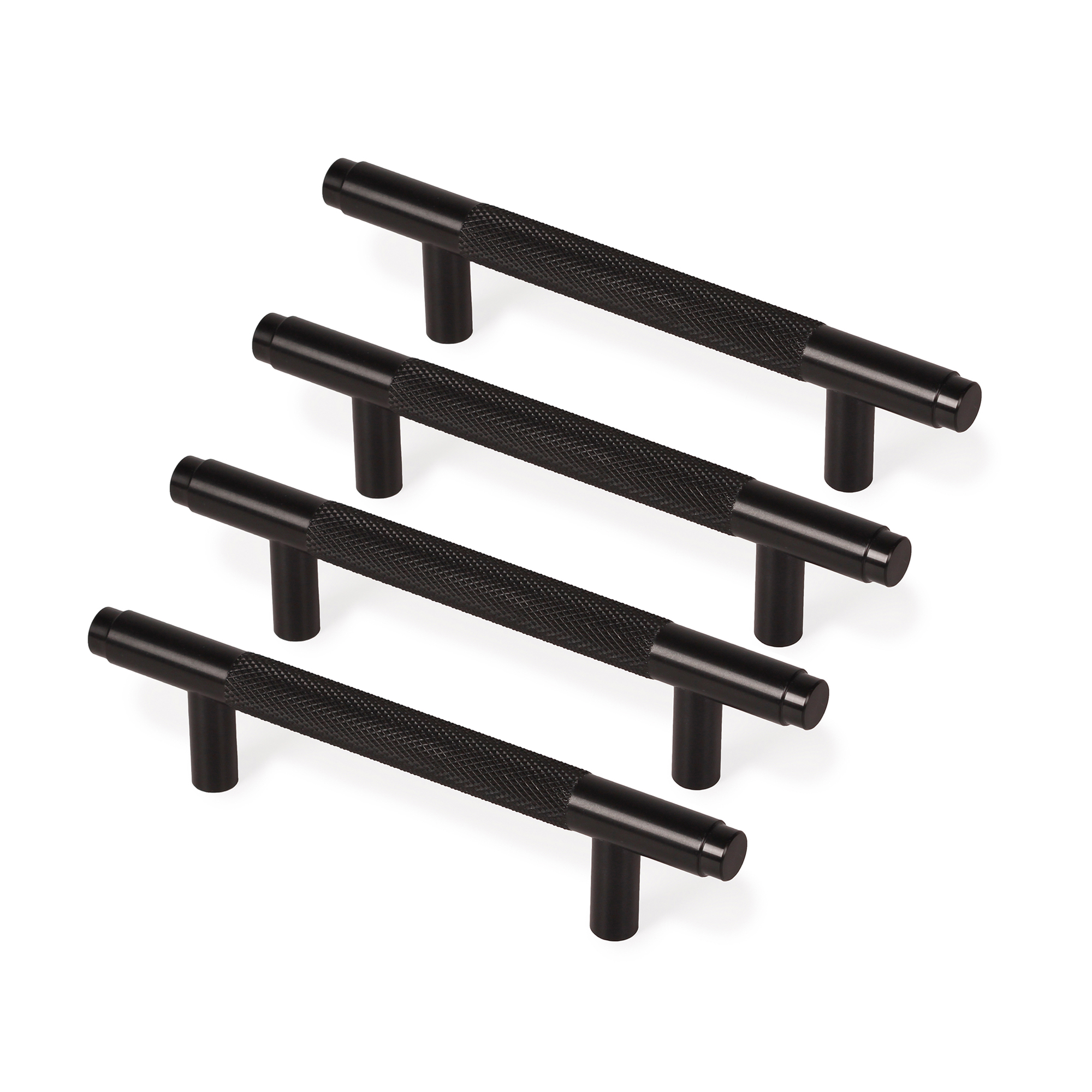 Tirador para mueble rei 6301 | 127x14x35 mm | negro mate | 4 uds.