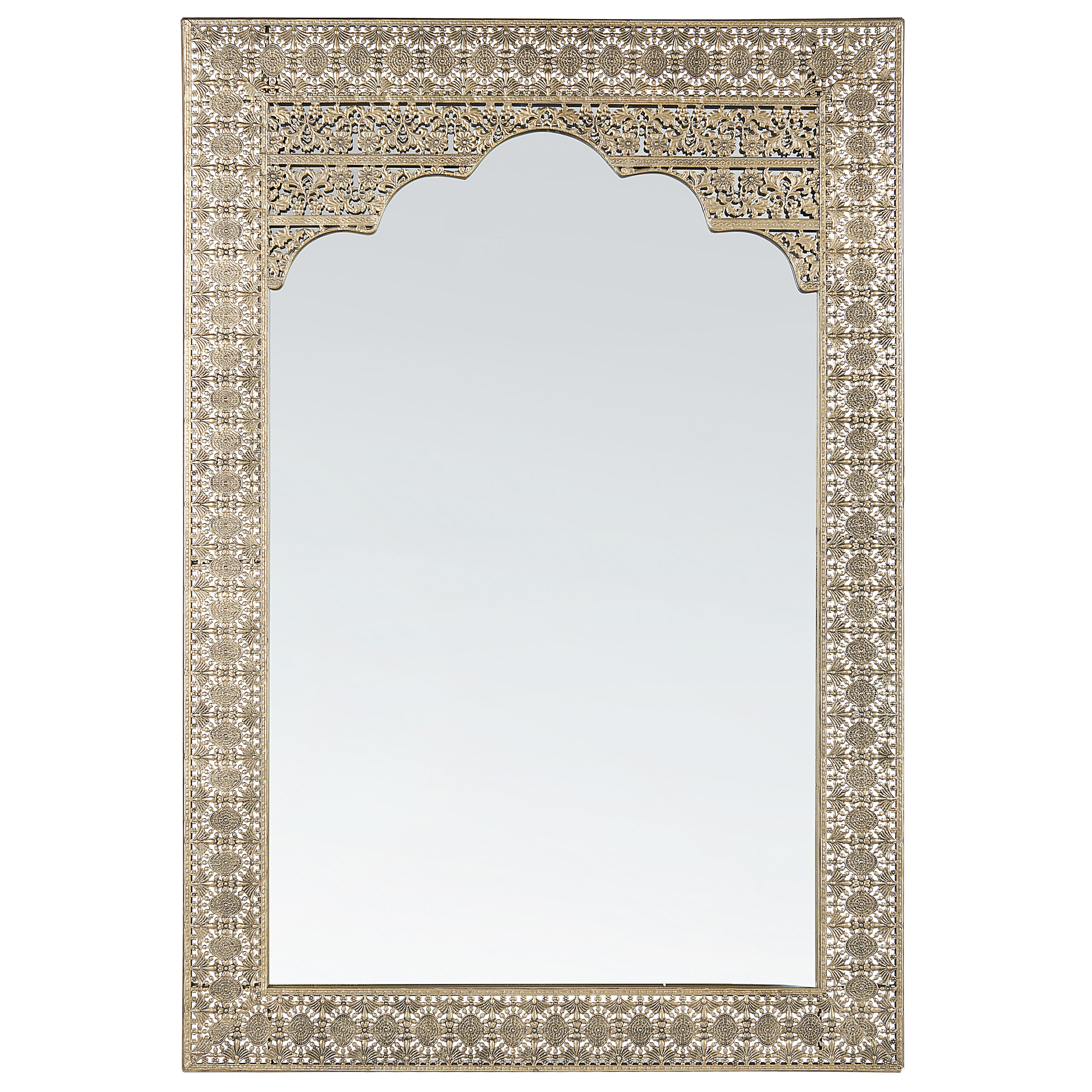 Espejo de pared pali 60 cm 90 cm metal dorado