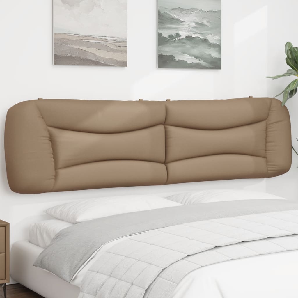Cabecero de cama acolchado cuero sintético capuchino 200 cm eso3496
