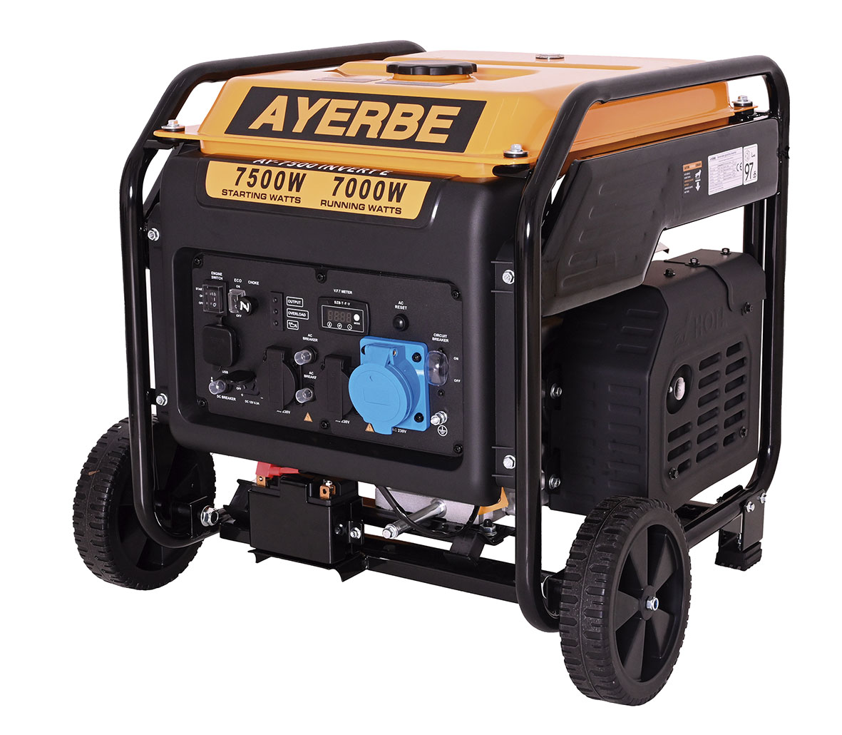 Generador inverter gasolina 7500w kiotsu arranque eléctrico 12v