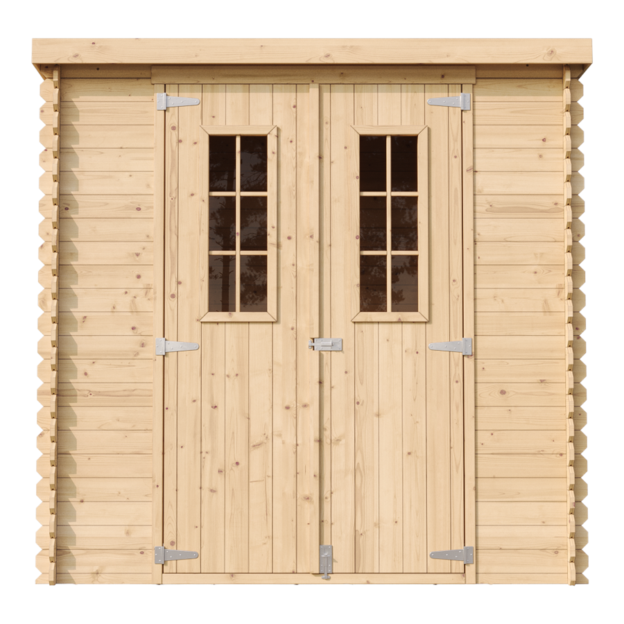 Caseta de jardín de madera 2.22 m² Timbela m311c+m311g