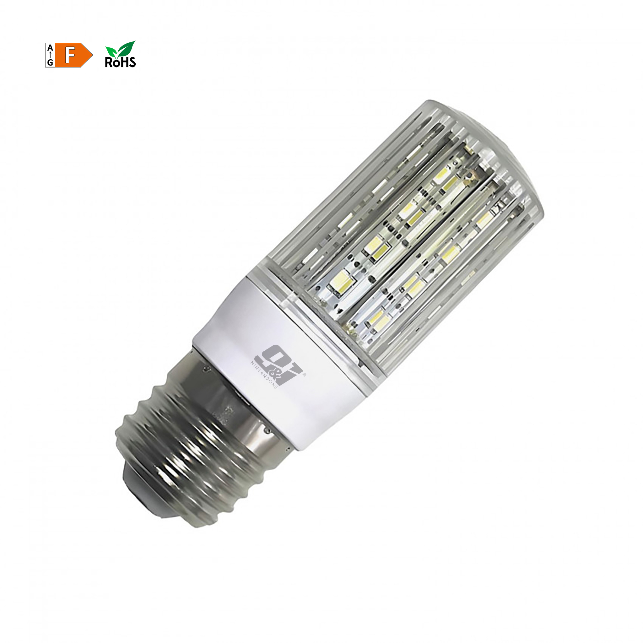 Pack x 5 bombilla LED E27 mazorca mini 5w 40w 470lm blanco cálido 3000k