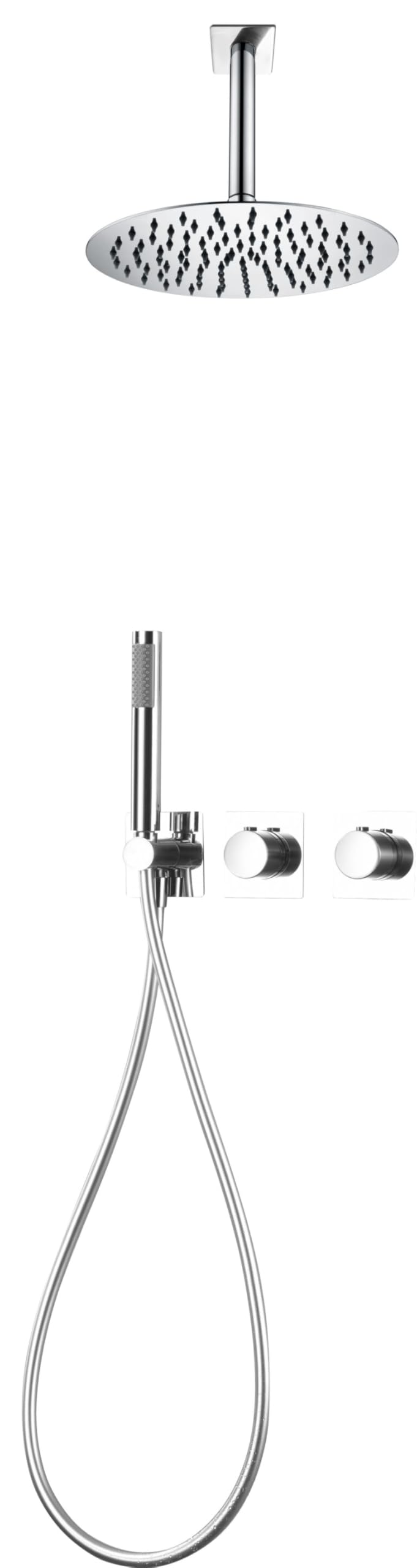 Imex - columna ducha empotrada termostática cromado serie nepal