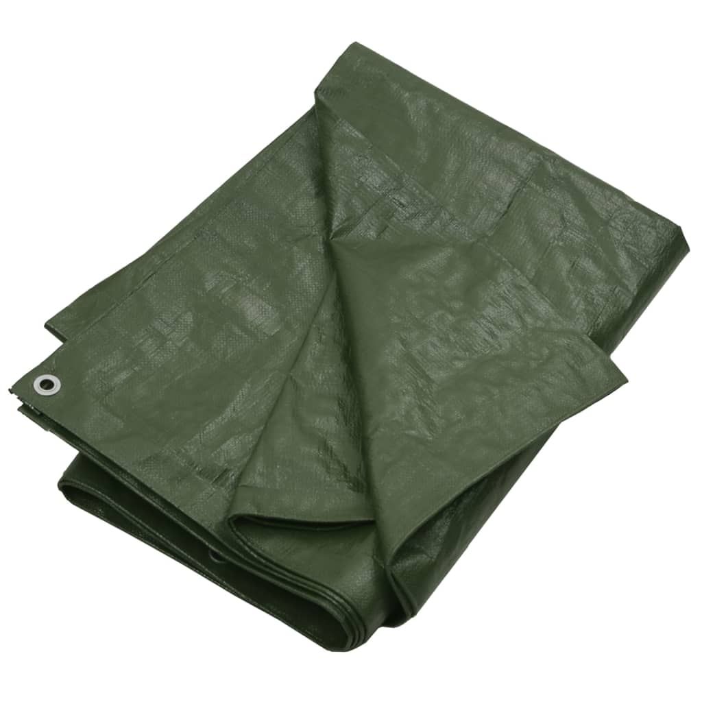 vidaXL lona hdpe verde 180 g/m² 6x12 m