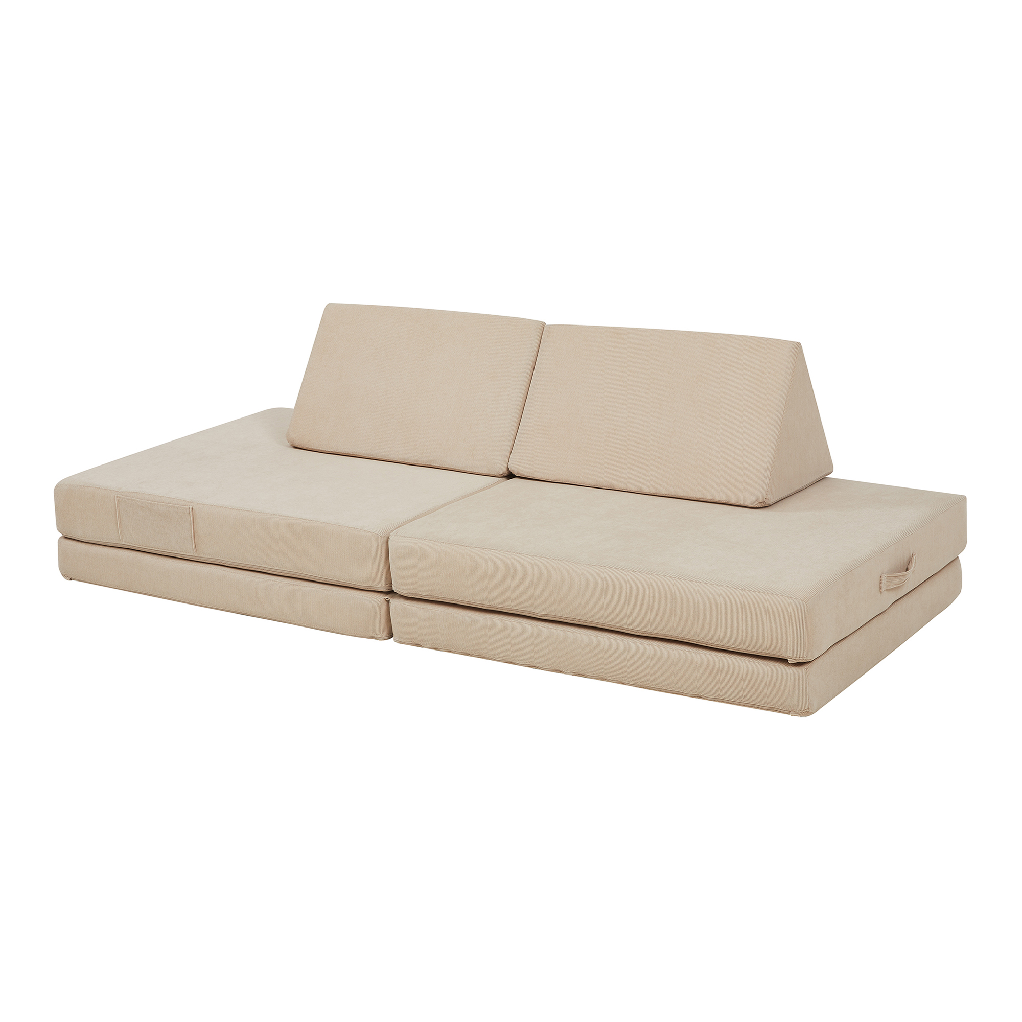 Sofá modular 5 piezas norhulta 150x66x46 cm pana - beige [en.casa]