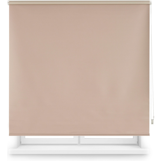 Blindecor | estor enrollable opaco liso 160x175 marrón claro