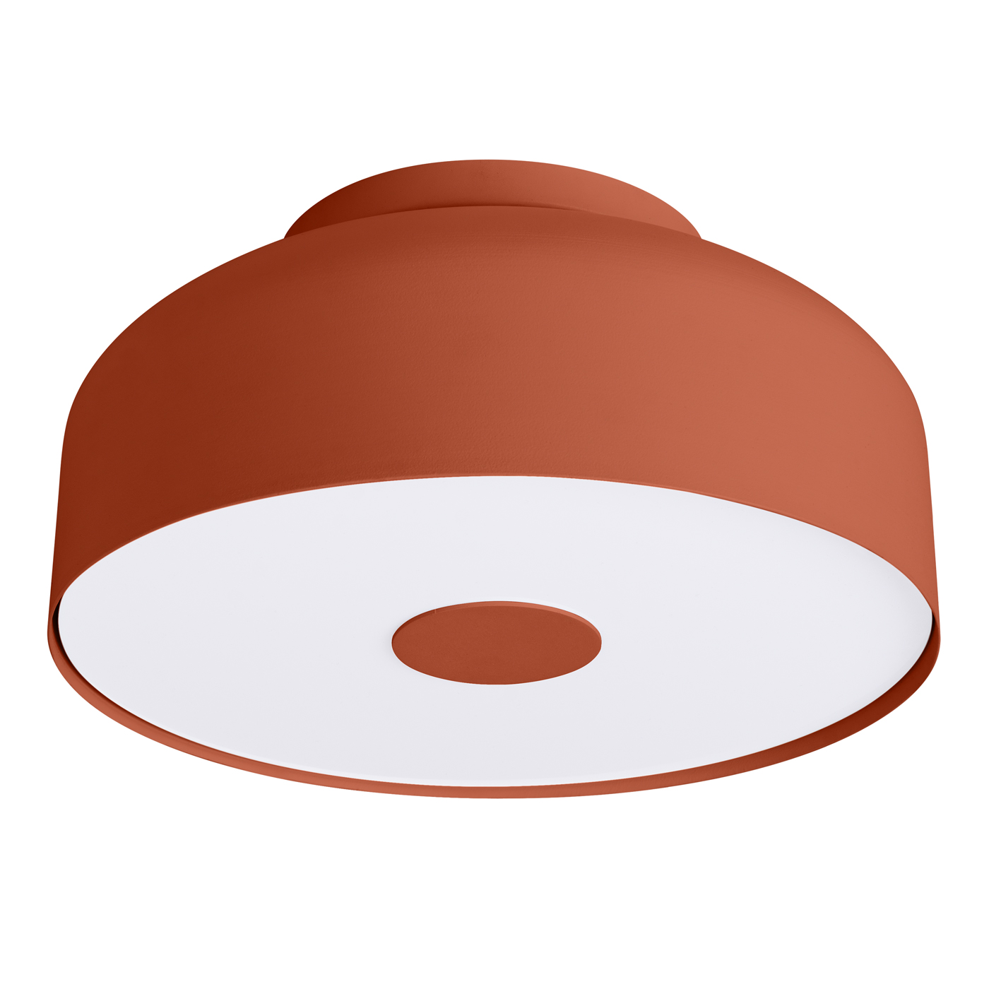 Lámpara de techo omiq 4 ocre rojo acero/PVC 30x15x30cm