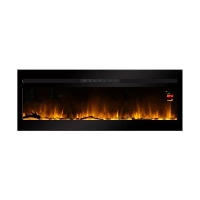 Chemin'arte - chimenea eléctrica empotrable elysée xxl 120 cm efecto llamas