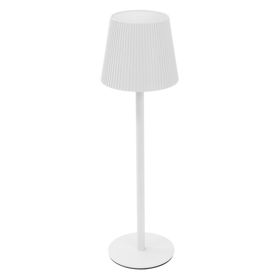 Lámpara LED blanca táctil regulable recargable usb-c luz blanca cálida