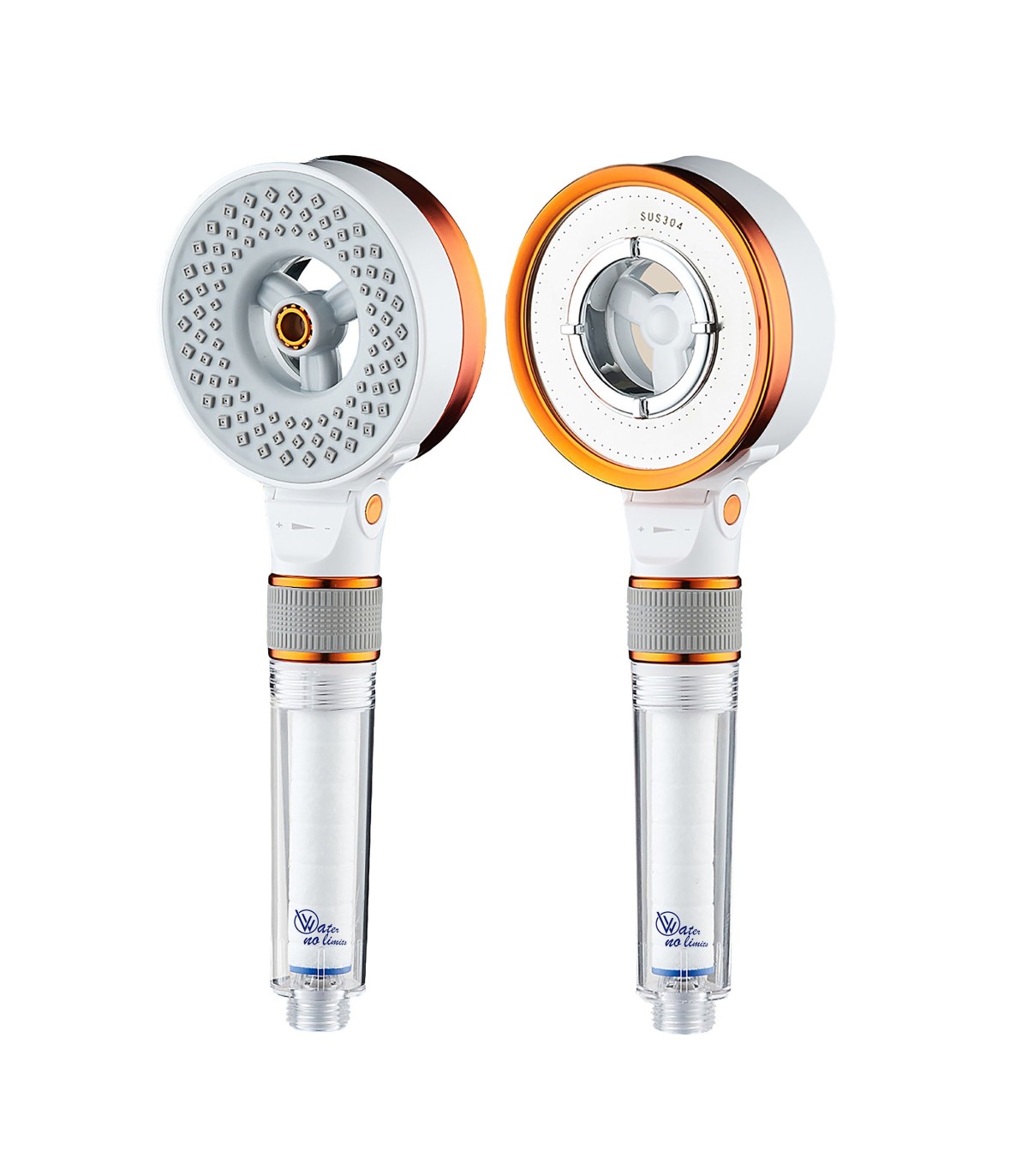 Alcachofa doble cara oxigenación qin cc-fm003 | blanco