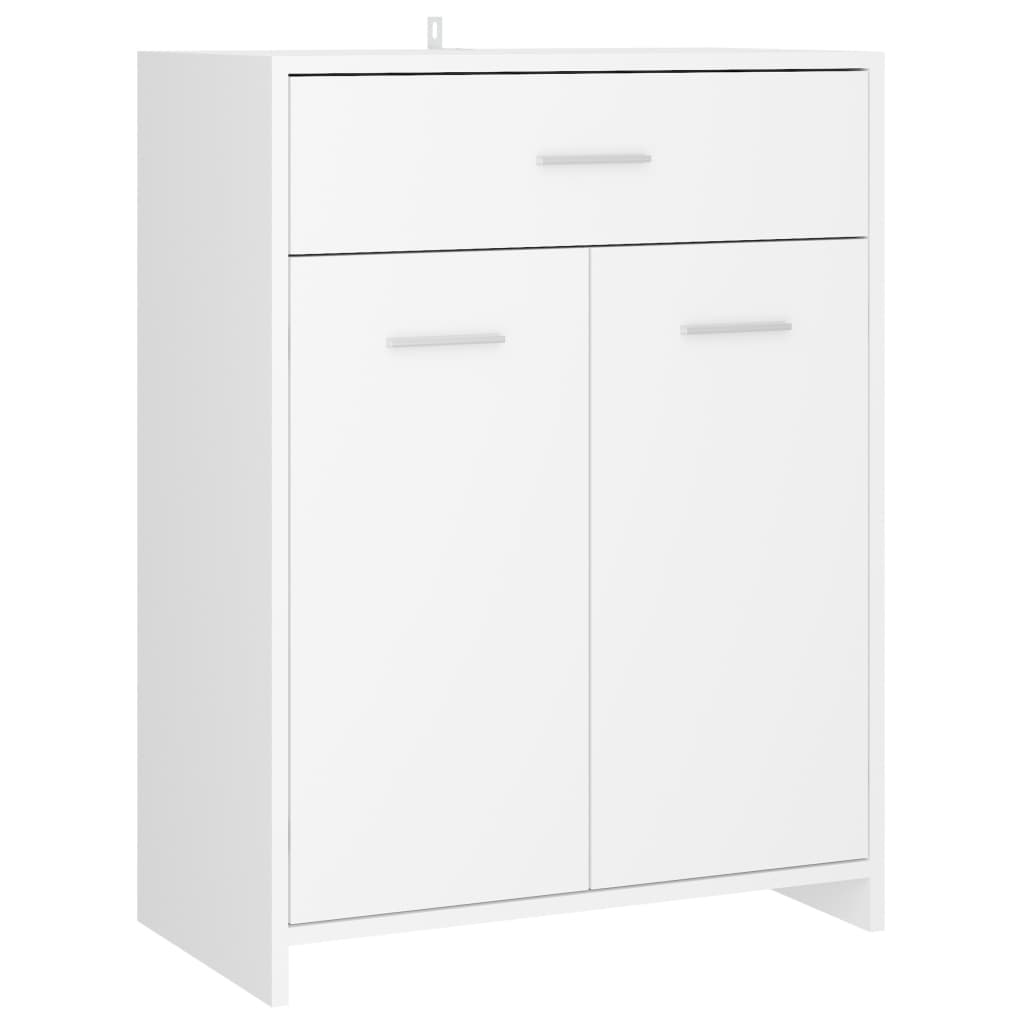 vidaXL armario de baño madera contrachapada blanco 60x33x80 cm