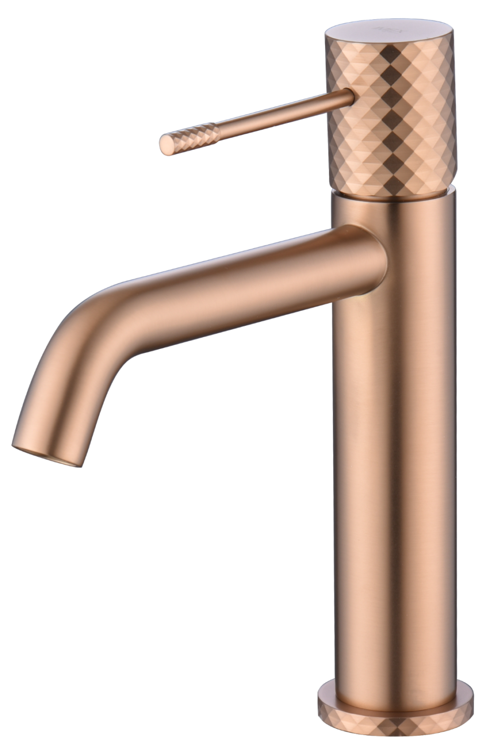 Monomando lavabo oro rosa cepillado serie génova