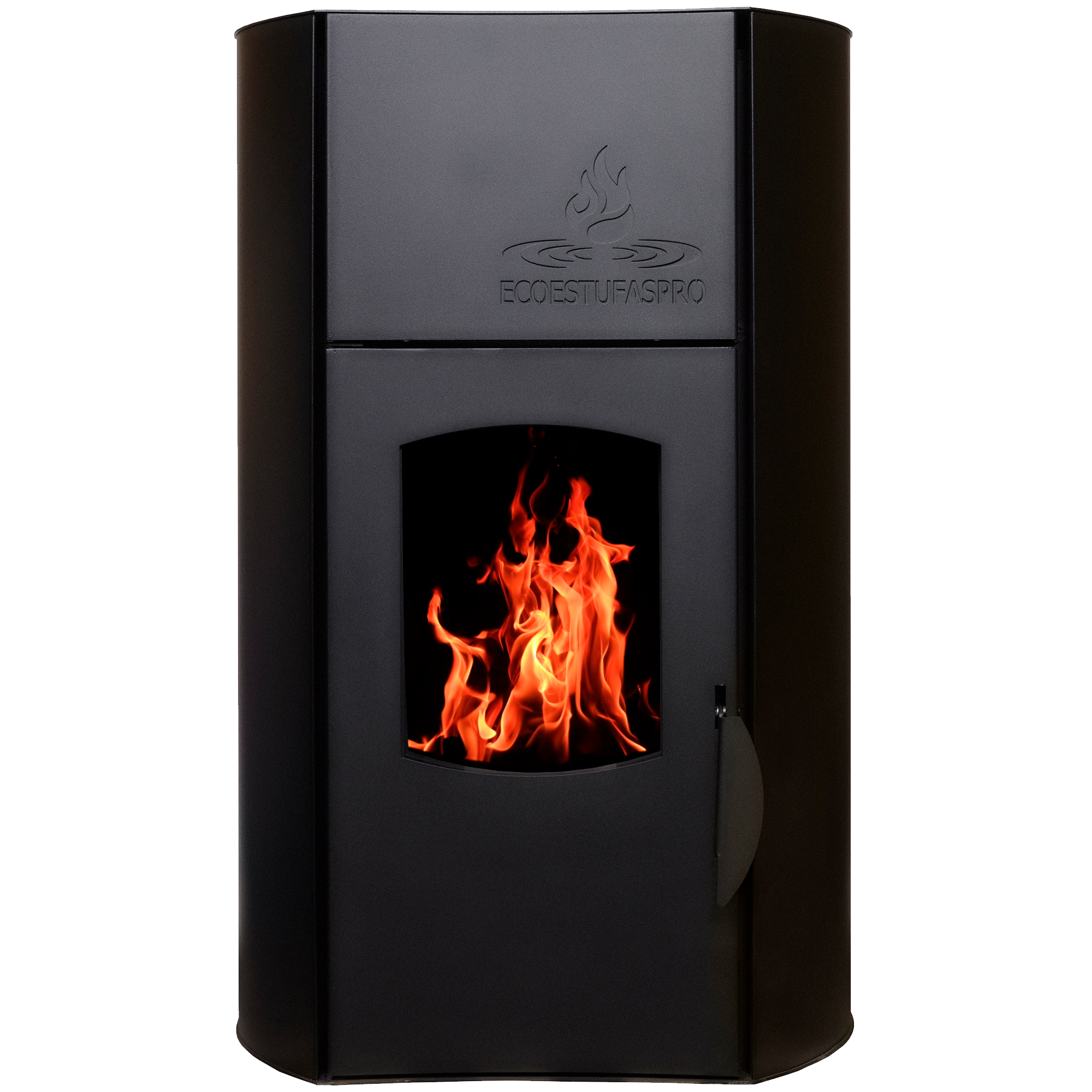 Hidroestufa de pellet Hydra 25 Negro, 25kW hasta 200m2