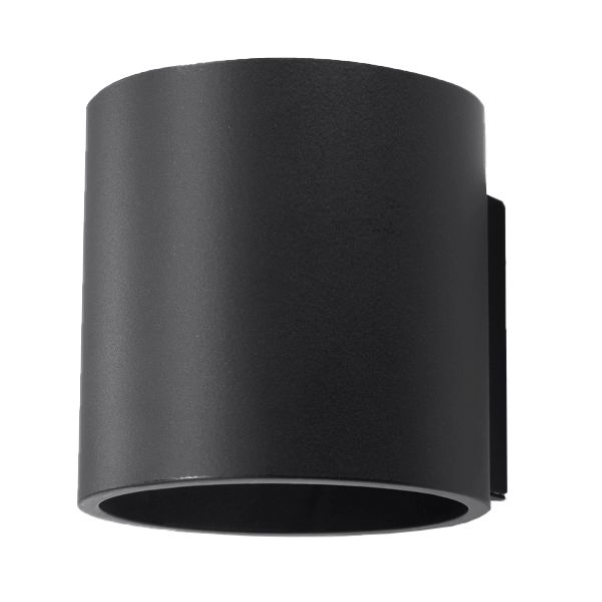 Lámpara de pared orbis 1 negro aluminio 10x10x12cm