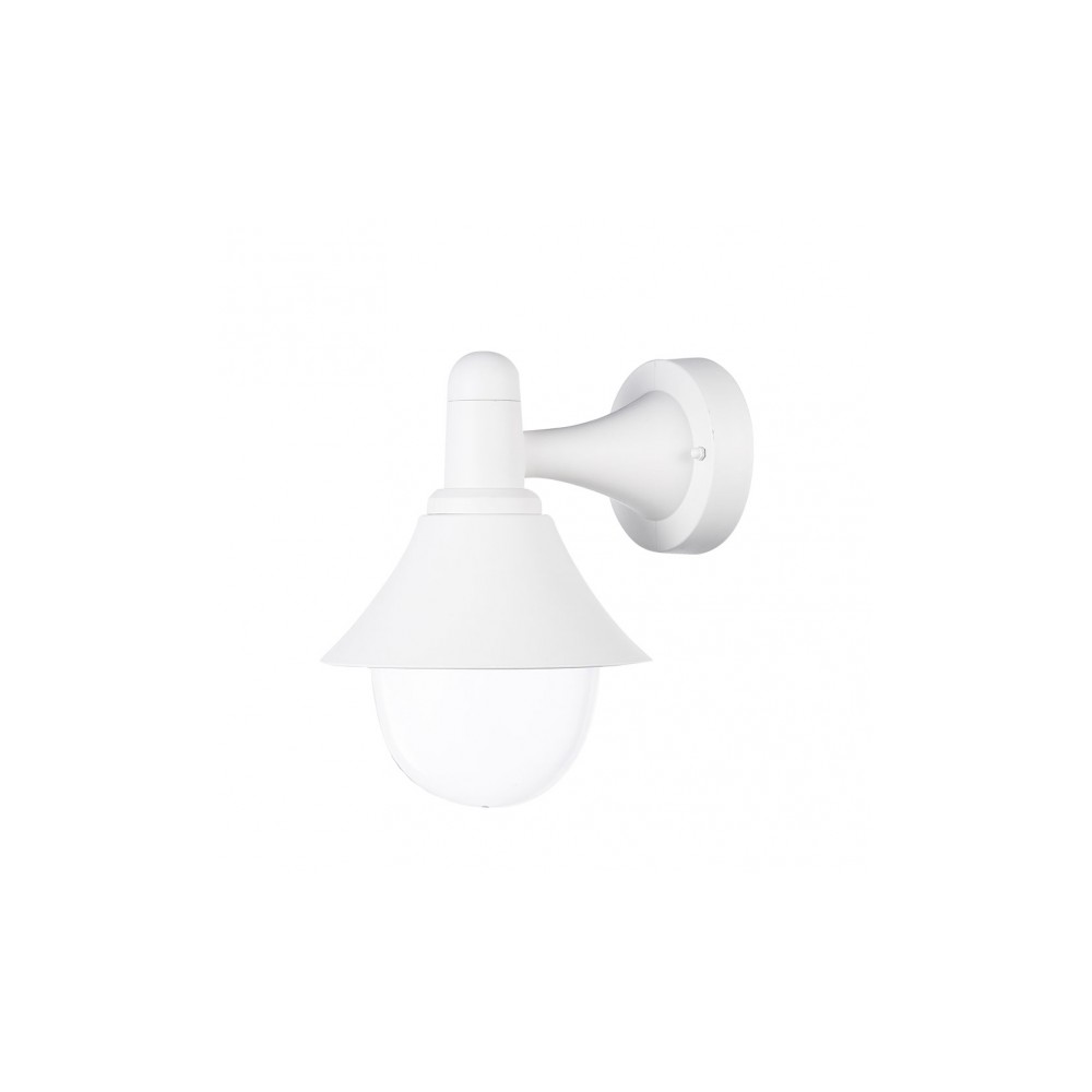 Mentol outdoor wall light 1xe27 polycarbonate white