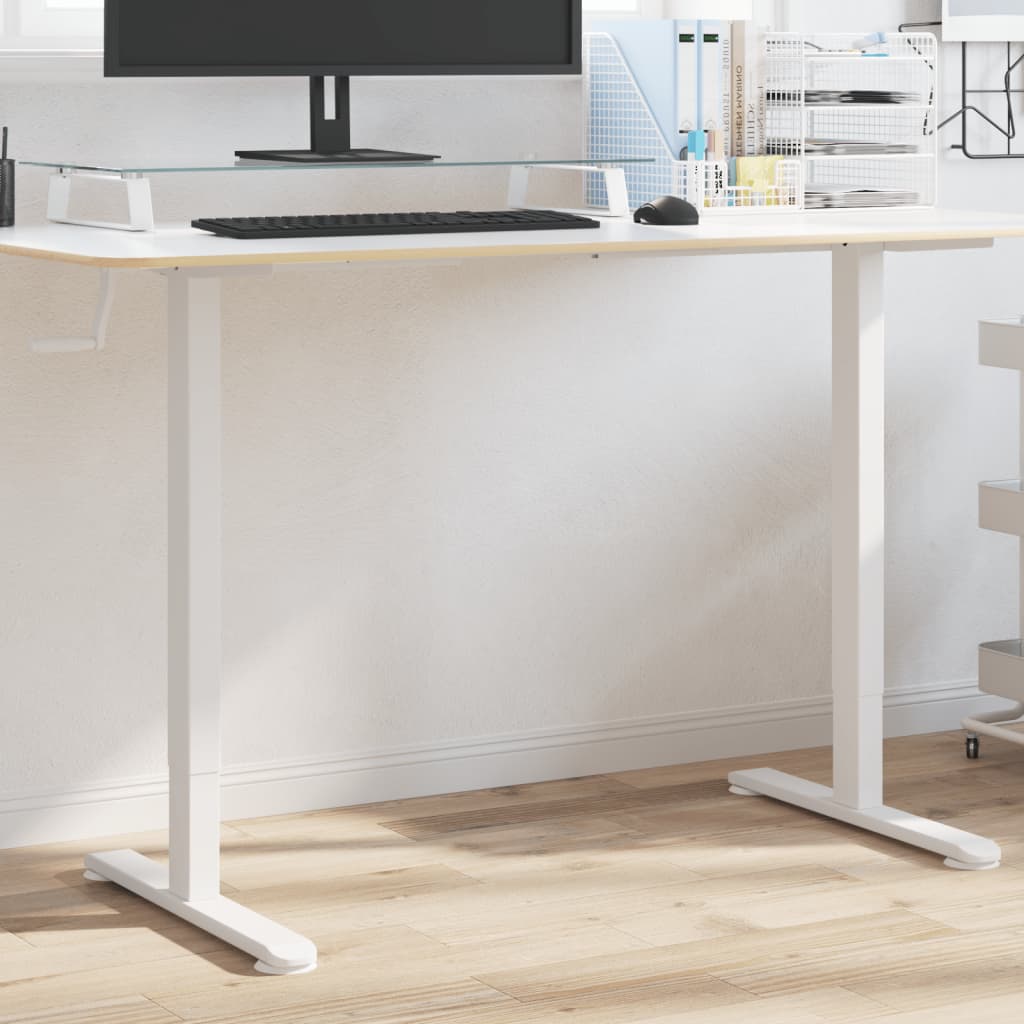 Marco de escritorio de pie acero blanco (94-135)x60x(70-114) cm eerf1649