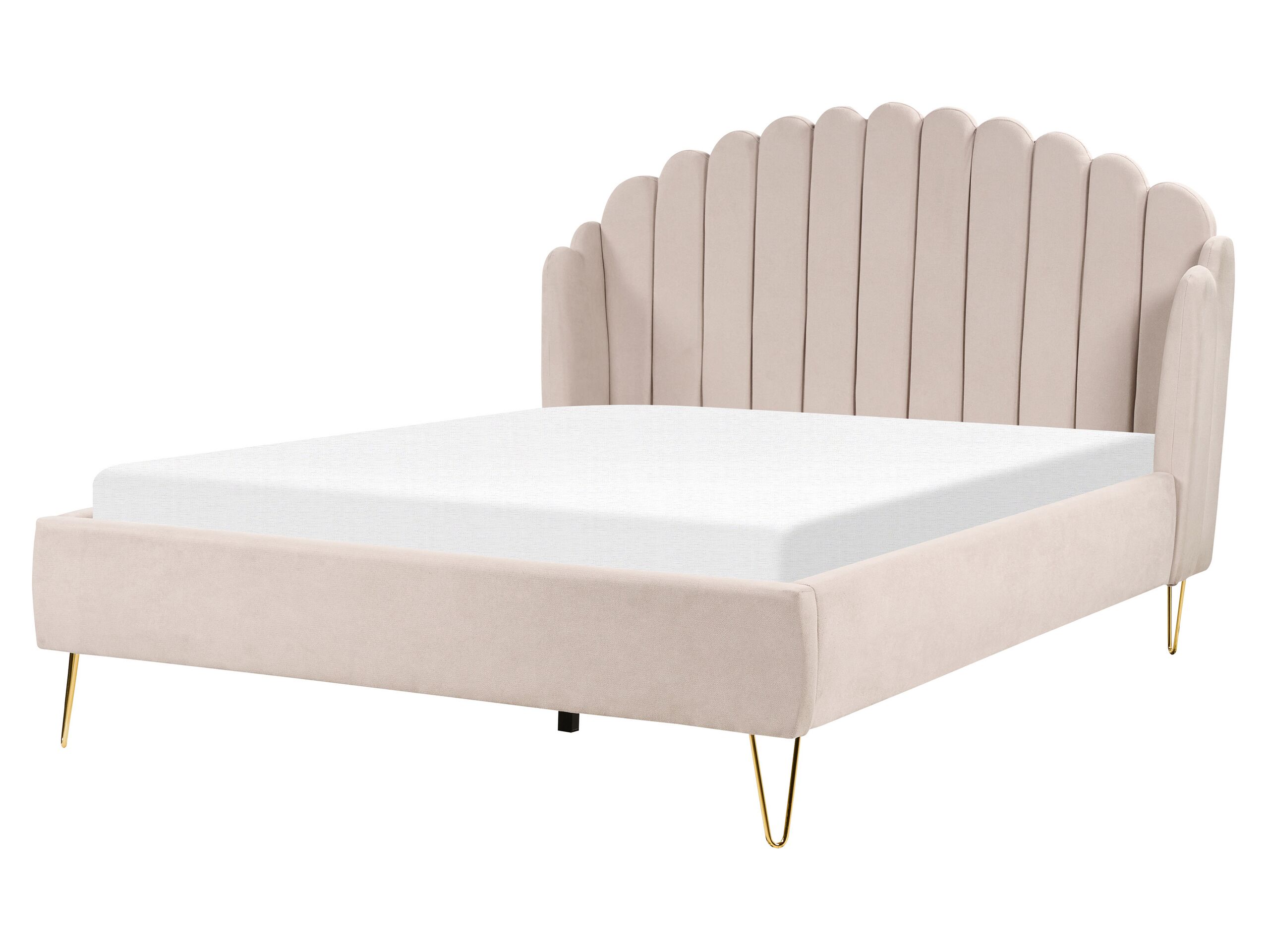 Cama tela ambillou 160 x 200 cm beige claro