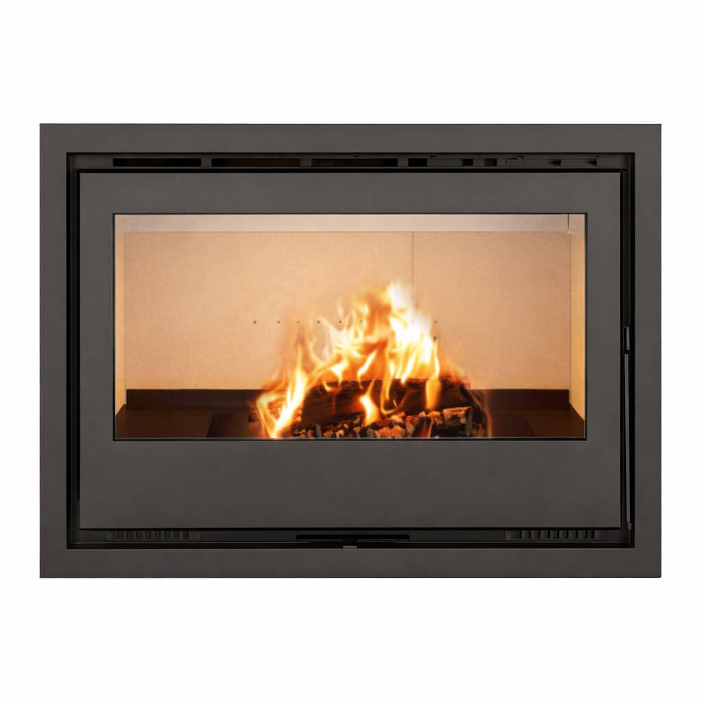 Insertable de leña con turbinas níger 80 para chimenea cassette de 7,4 kw