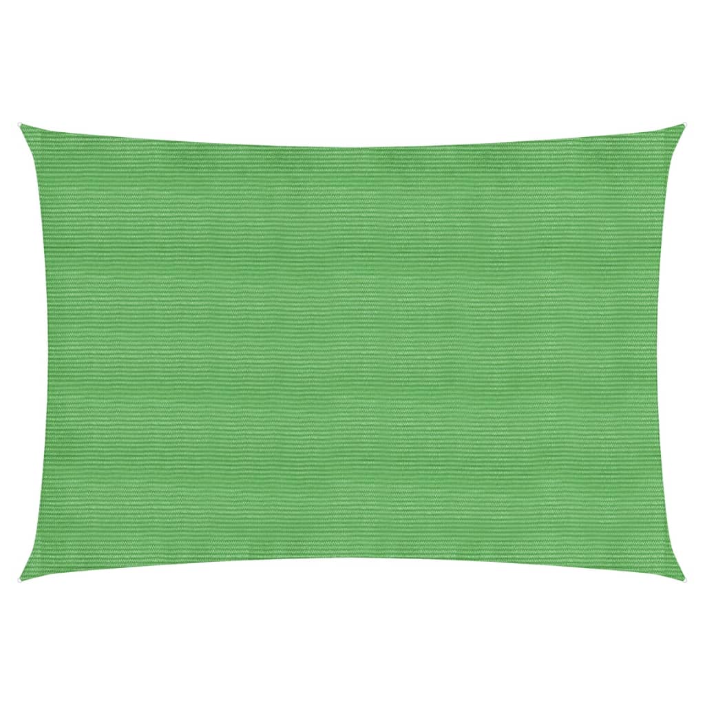 vidaXL toldo de vela hdpe verde claro 160 g/m² 3,5x5 m