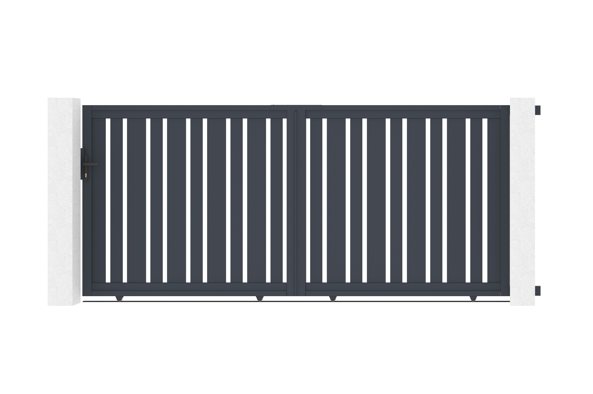 Puerta corredera de aluminio 3,5m veymont a.160cm