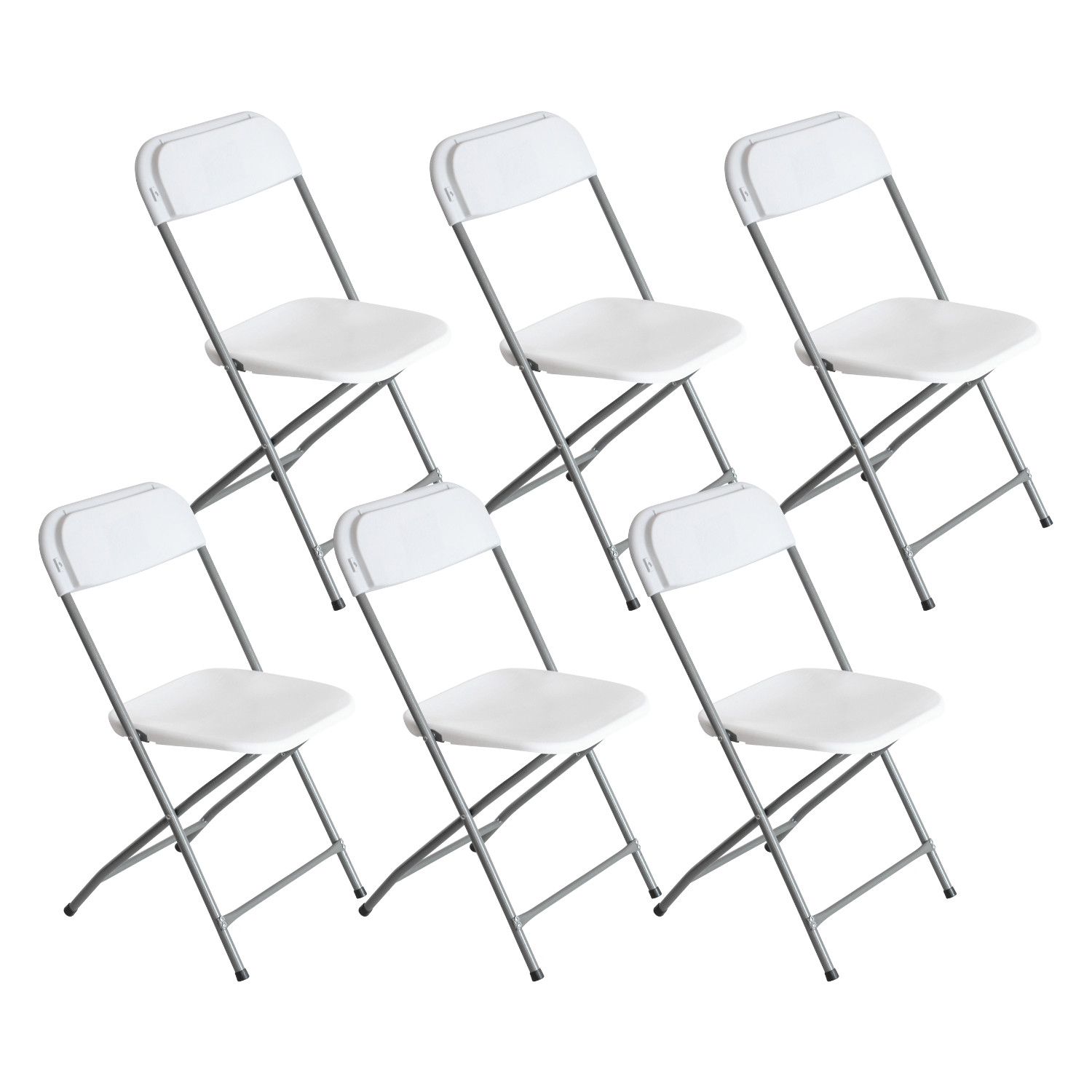 Pack 6 sillas plegables de resina garden 45x44.5x79cm 7house