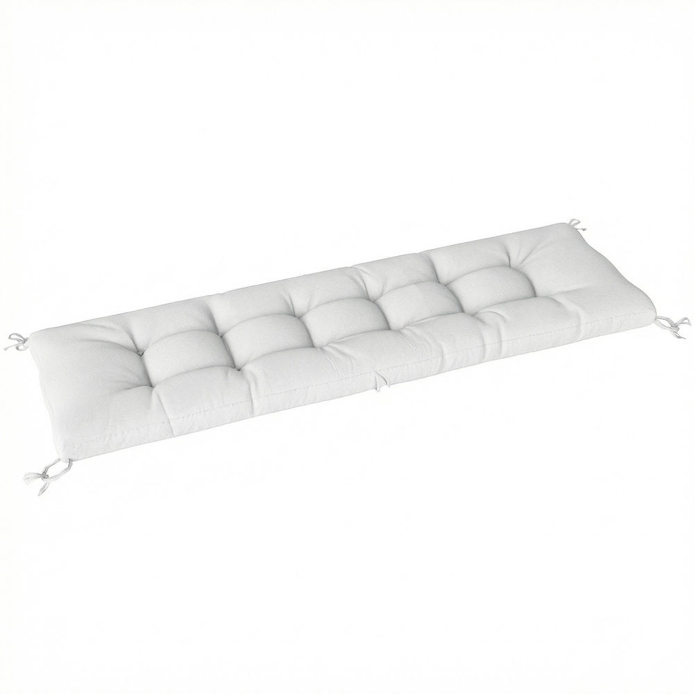 Cojín para banco 198x65x13 cm poliéster, algodón pp color beige Outsunny